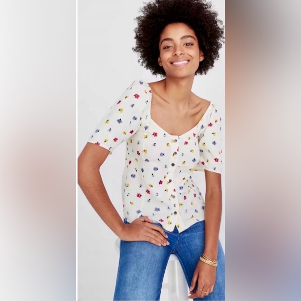 Madewell Confetti Floral Top